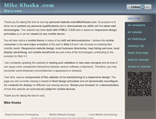Tablet Screenshot of mikekluska.com